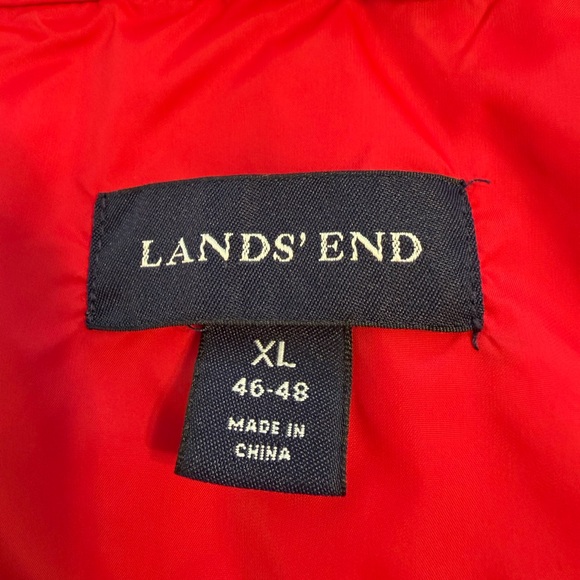 Lands' End Vibrant Red Outerwear - Picture 5 of 5
